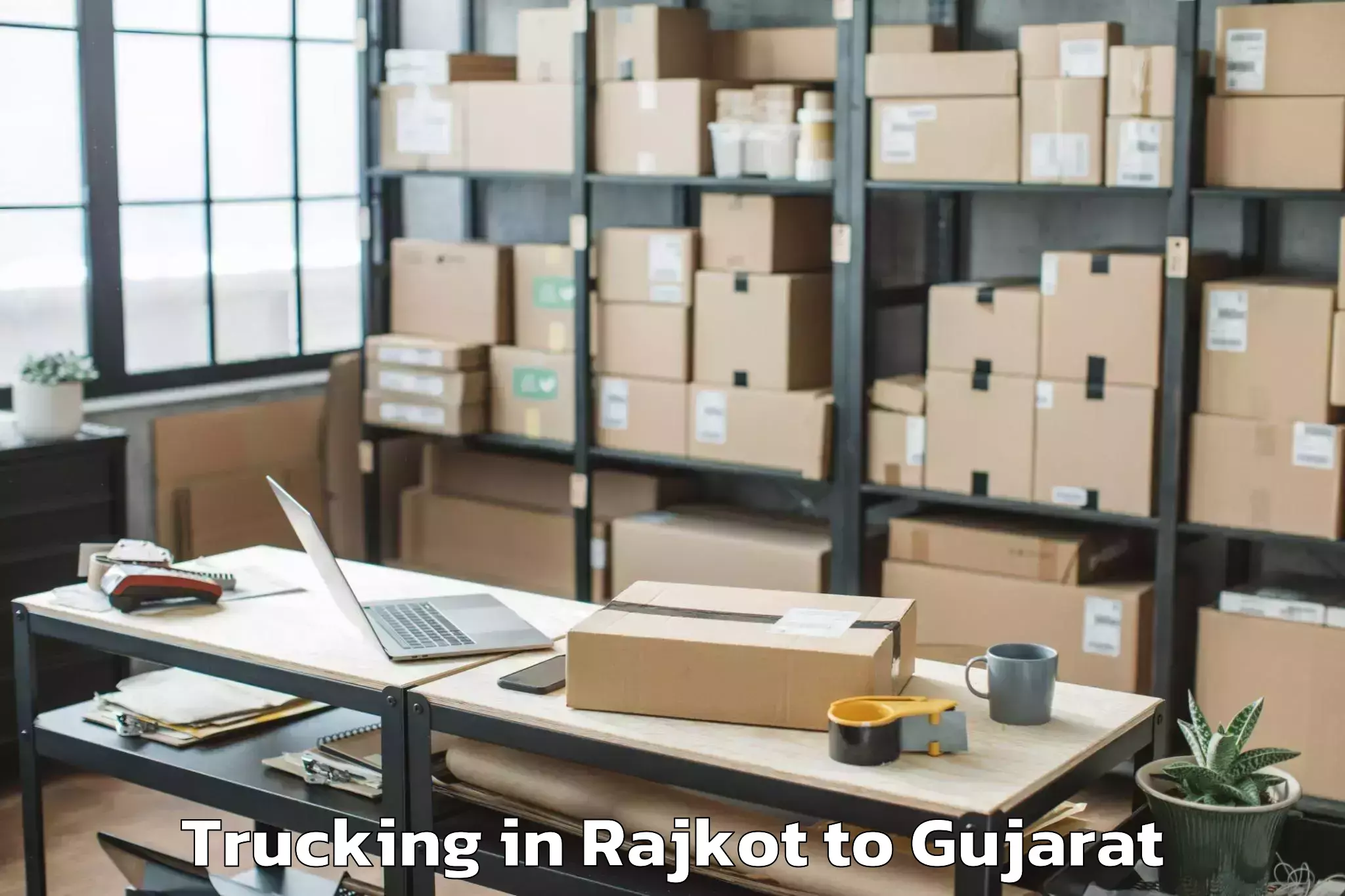 Reliable Rajkot to Garbada Trucking